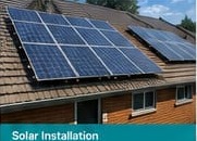 Solar panels on a roof
